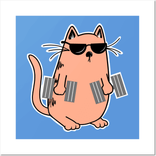 Fitness Kitty Posters and Art